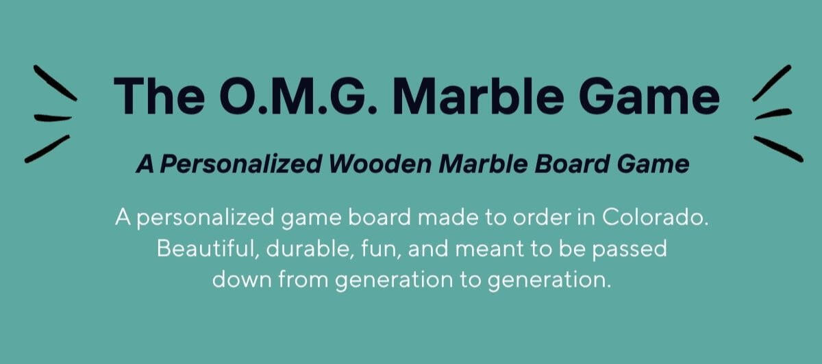 Family Board Game Order marble board game